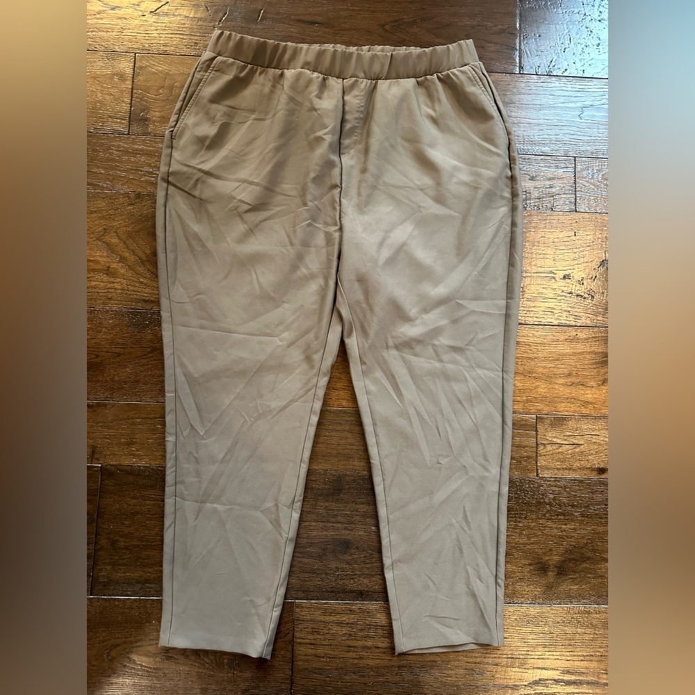 Torrid Women’s Studio Tan Pull-on Relaxed Taper Pants- size 2R